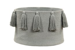 Lorena Canals Kosz dekoracyjny Tassels Light Grey