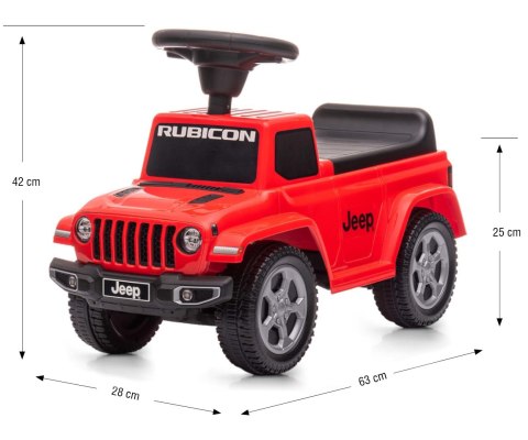 Milly Mally Pojazd Jeep Rubicon Gladiator red