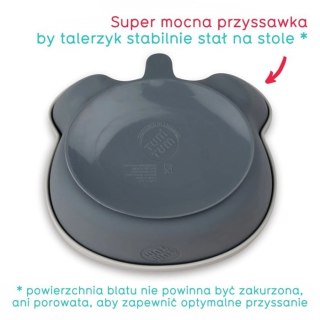 TUM TUM Miseczka z Przyssawką i Łyżeczką Grey