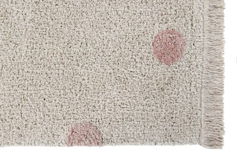 Lorena Canals Dywan bawełniany Hippy Dots Natural Vintage Nude 120 x 160 cm