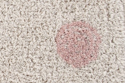 Lorena Canals Dywan bawełniany Hippy Dots Natural Vintage Nude 120 x 160 cm