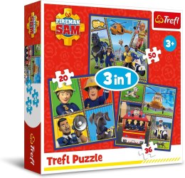 TREFL Puzzle 3w1 Dzień Strażaka Sama