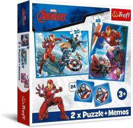 TREFL Puzzle 2w1 MEMOS Bohaterowie w akcji