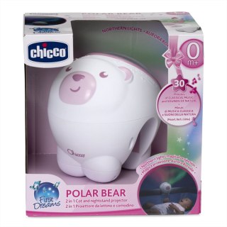 CHICCO Projektor Miś Polarny pink