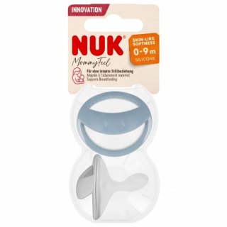 NUK 175313 Smoczek uspokajający silikonowy 0-9m Mommy Ful 2 szt niebieski