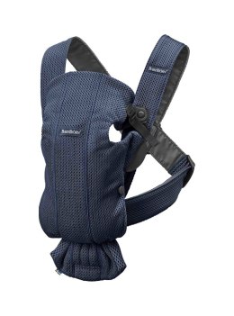 BABYBJORN MINI 3D Mesh - nosidełko, Ciemny Niebieski