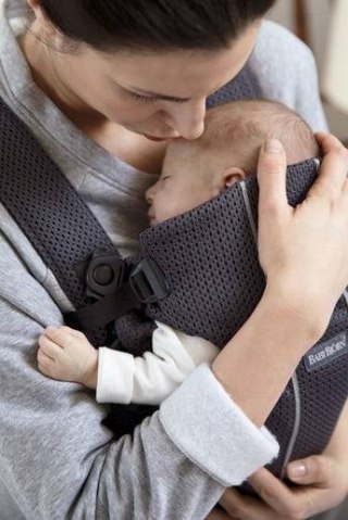 BABYBJORN MINI 3D Mesh - nosidełko, Ciemny Niebieski