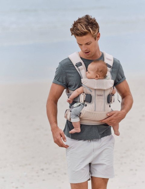 BABYBJORN ONE AIR 3D - nosidełko, Perłowy Różowy