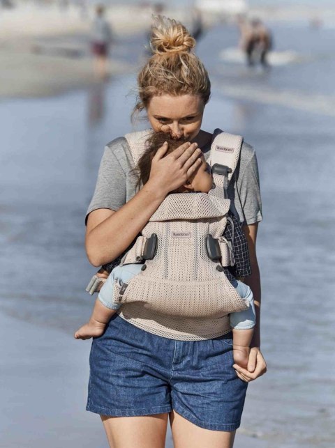 BABYBJORN ONE AIR 3D - nosidełko, Perłowy Różowy