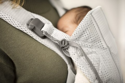 BABYBJORN ONE AIR - nosidełko, Srebrny