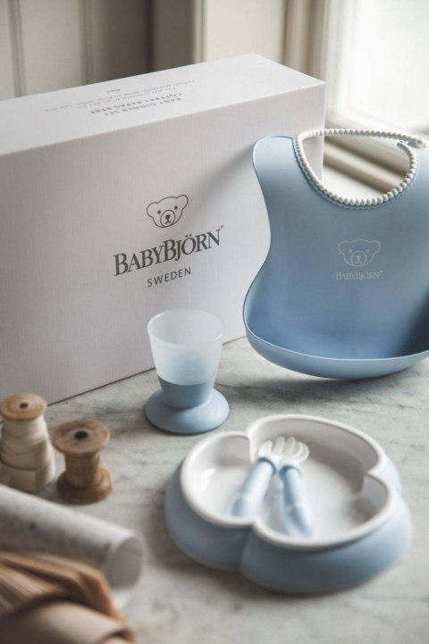 BABYBJORN - Zestaw obiadowy - Powder Blue