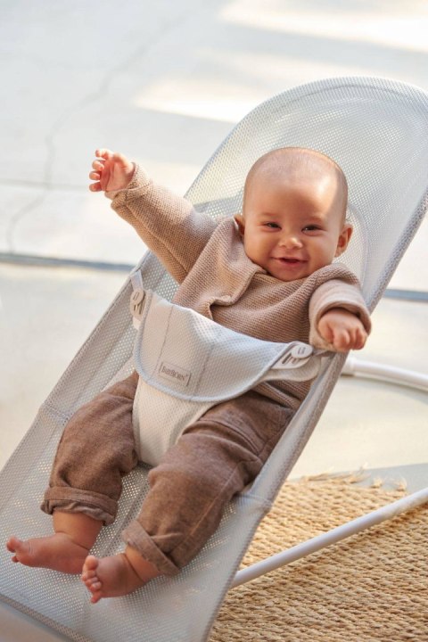 BABYBJORN - leżaczek BALANCE SOFT MESH - Szary/Biały