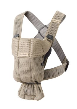 BABYBJORN MINI 3D Mesh - nosidełko, Szary Beż