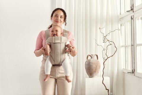 BABYBJORN MINI 3D Mesh - nosidełko, Szary Beż