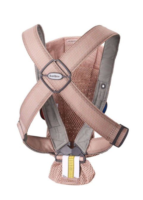 BABYBJORN MINI 3D Mesh - nosidełko, Zgaszony Róż