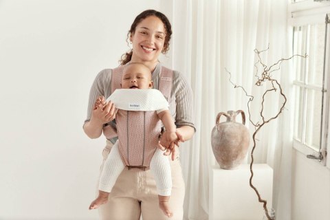 BABYBJORN MINI 3D Mesh - nosidełko, Zgaszony Róż