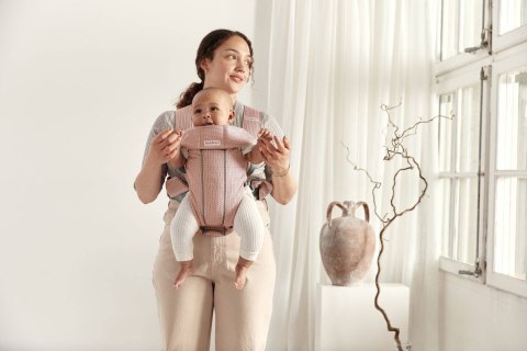 BABYBJORN MINI 3D Mesh - nosidełko, Zgaszony Róż