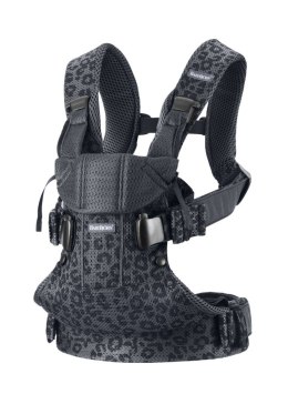 BABYBJORN ONE AIR 3D MESH - nosidełko, Antracyt/Leopard