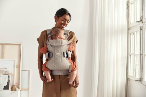 BABYBJORN ONE AIR 3D MESH - nosidełko, Szary Beż