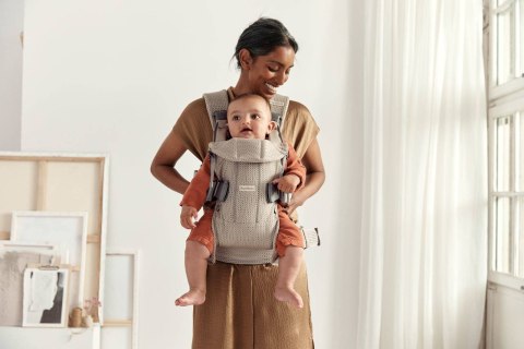 BABYBJORN ONE AIR 3D MESH - nosidełko, Szary Beż