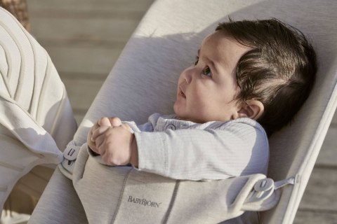 BABYBJORN - leżaczek BLISS 3D Jersey - Jasny Beż