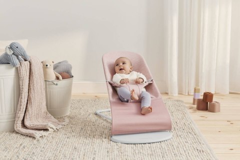 BABYBJORN - leżaczek BLISS 3D Jersey - Jasny Róż