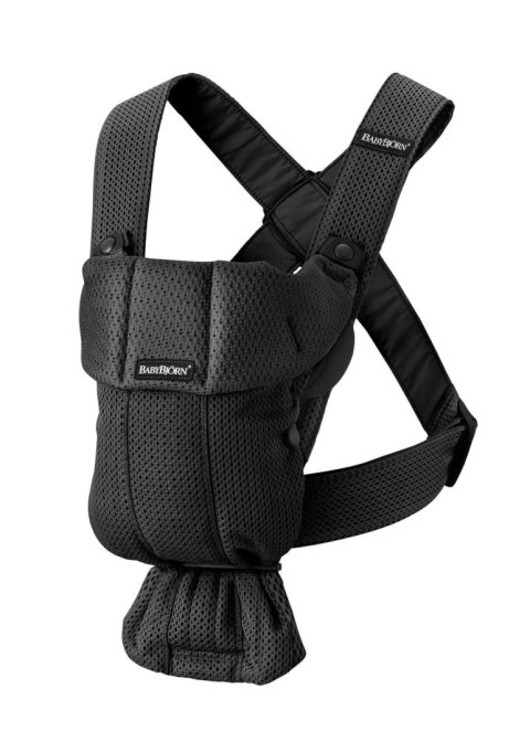 BABYBJORN MINI 3D Mesh - nosidełko, Czarny