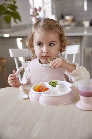 BABYBJORN - Zestaw obiadowy Dinnerware, 8 szt. - Powder Pink