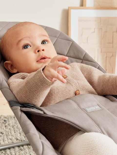 BABYBJORN - leżaczek BLISS Woven, Piaskowoszary