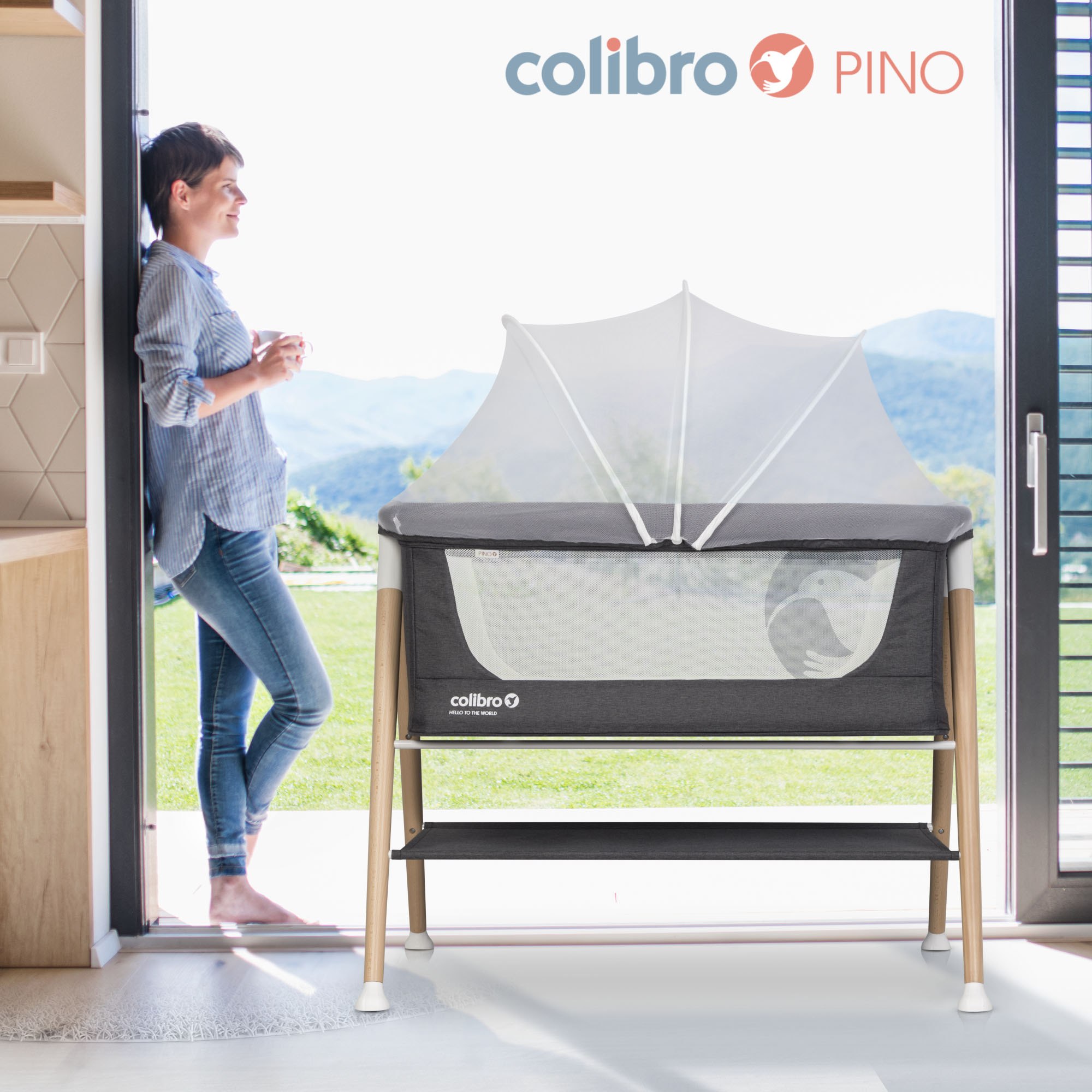 Łóżeczko dziecięce Pino z materacem, marki COLIBRO